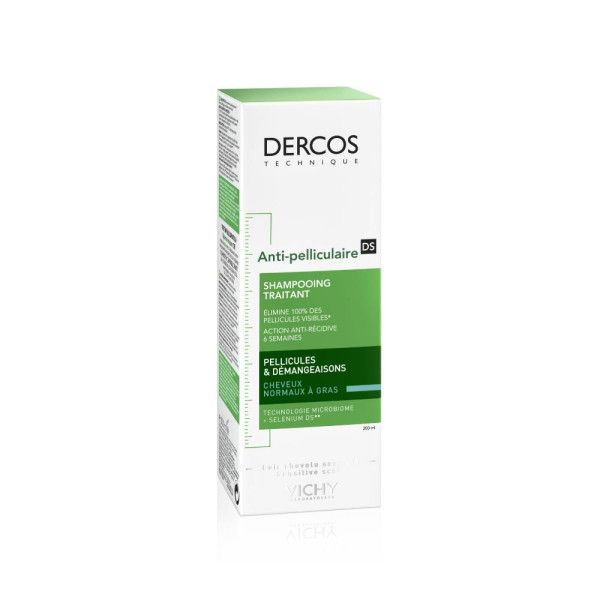 Vichy DERCOS Anti-dandruff DS, Σαμπουάν κατά της πιτυρίδας για Κανονικά & Λιπαρά μαλλιά, 200ml
