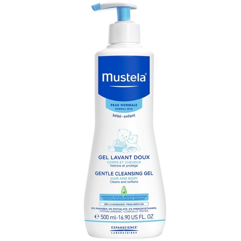 Mustela Gentle Cleansing Gel, Βρεφικό-Παιδικό Απαλό Αφροντούς για Σώμα & Μαλλιά 500ml