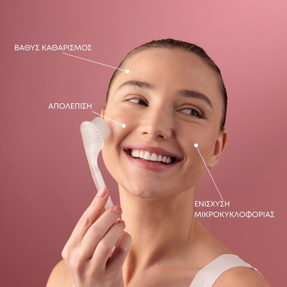 Youth Lab Beauty Tool All Skin Types Βουρτσάκι Καθαρισμού & Απολέπισης Προσώπου, για Ορατή Ανανέωση της Επιδερμίδας