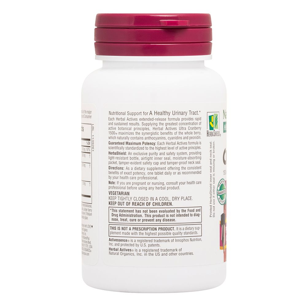 Natures Plus Ultra Cranberry 1500 Ext.Release 30 tabs