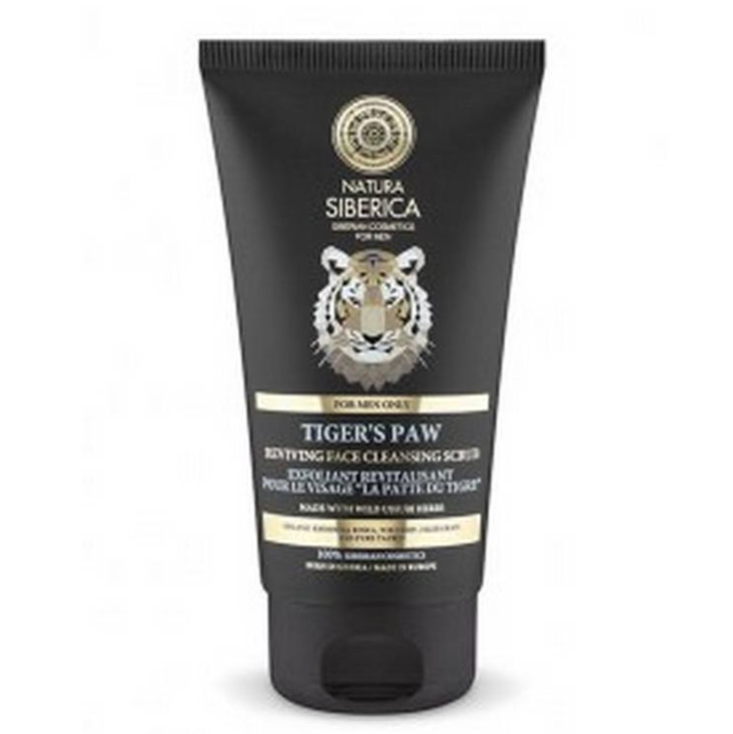 Natura Siberica Men Reviving Face Cleansing Scrub Tiger’S Paw, Αναζωογονητικό Καθαριστικό Scrub Προσώπου, 150ml