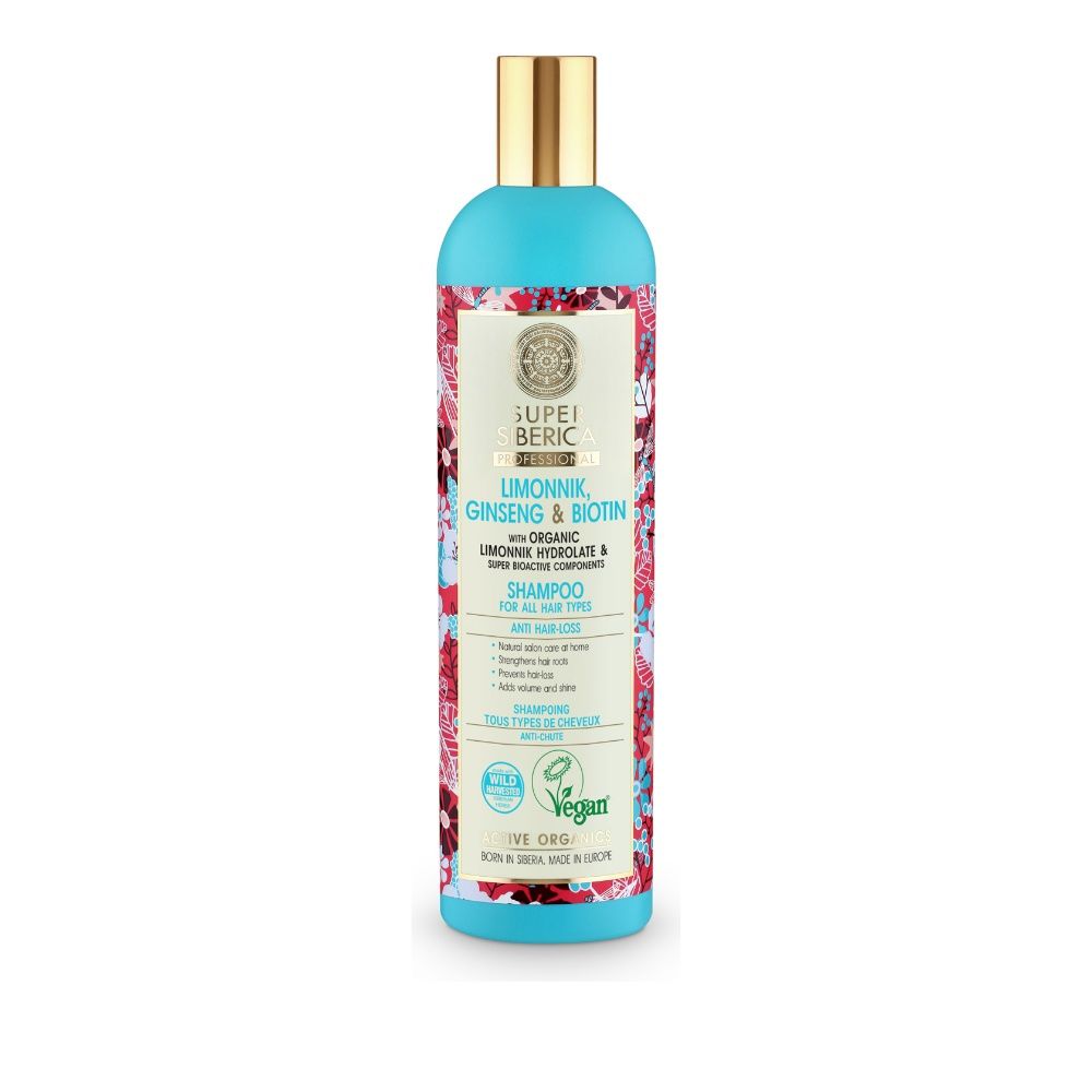 Natura Siberica Super Siberica Limonnik Ginseng & Biotin Σαμπουάν Kατά της Tριχόπτωσης, για Όλους τους Τύπους Μαλλιών 400ml