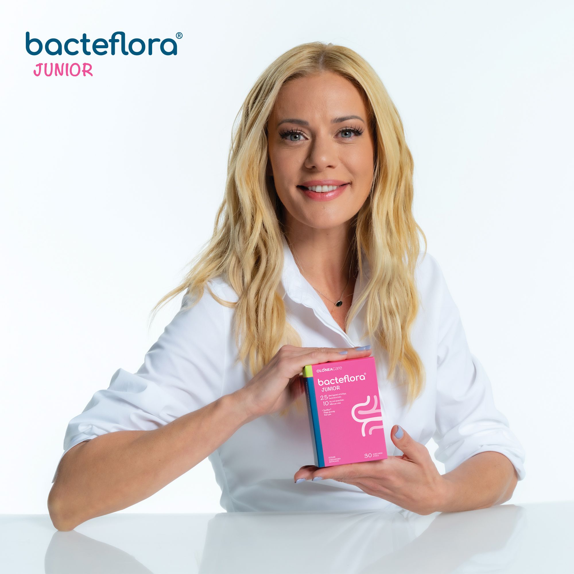 Olonea Bacteflora Junior, Προβιοτικά-Πρεβιοτικά για το Εντερικό Μικροβίωμα 10 Φακελάκια