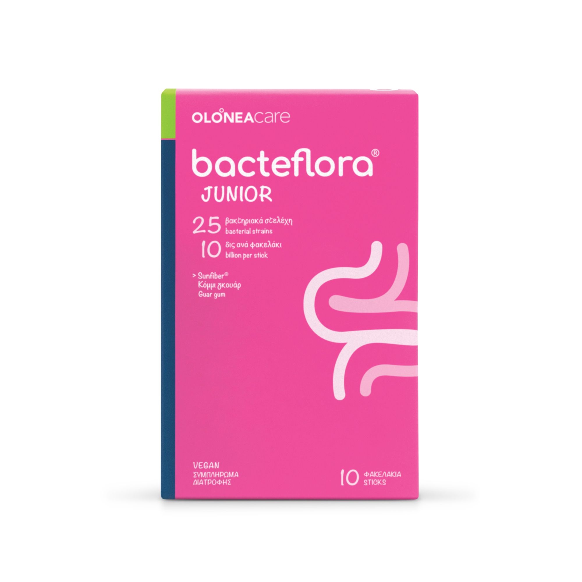 Olonea Bacteflora Junior, Προβιοτικά-Πρεβιοτικά για το Εντερικό Μικροβίωμα 10 Φακελάκια