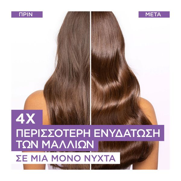 L'Oreal Paris Elvive Hydra Hyaluronic Ενυδατική Κρέμα Νυκτός για Αφυδατωμένα Μαλλιά 200ml
