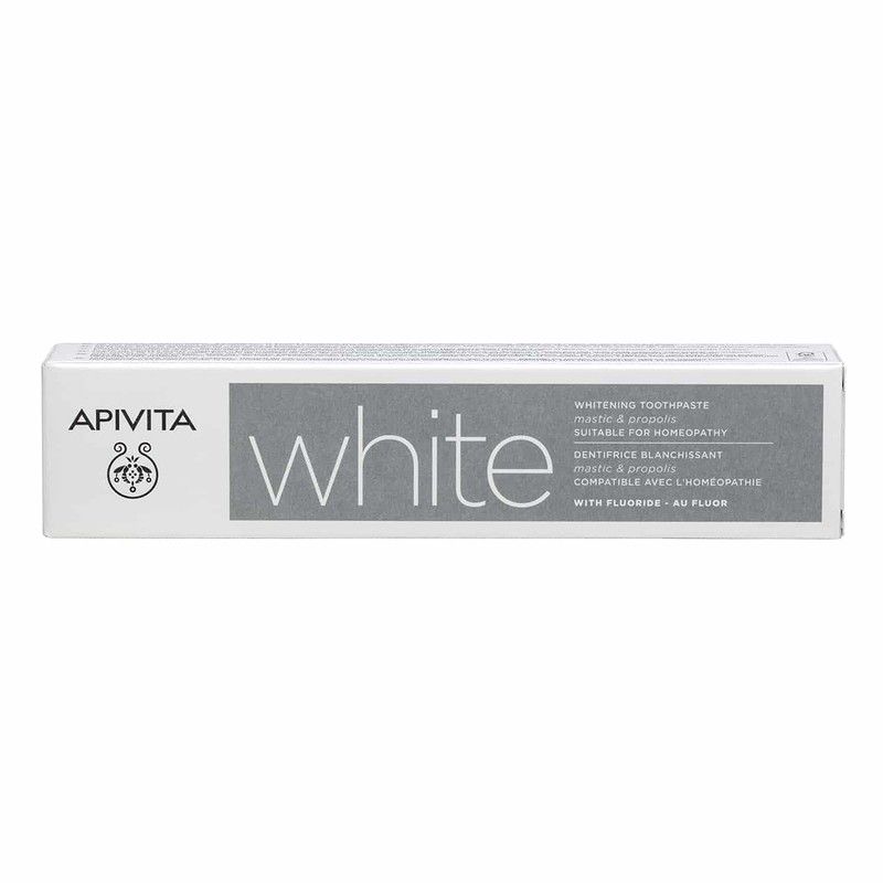 Apivita WHITE Λευκαντική Οδοντόκρεμα με μαστίχα & πρόπολη 75ml