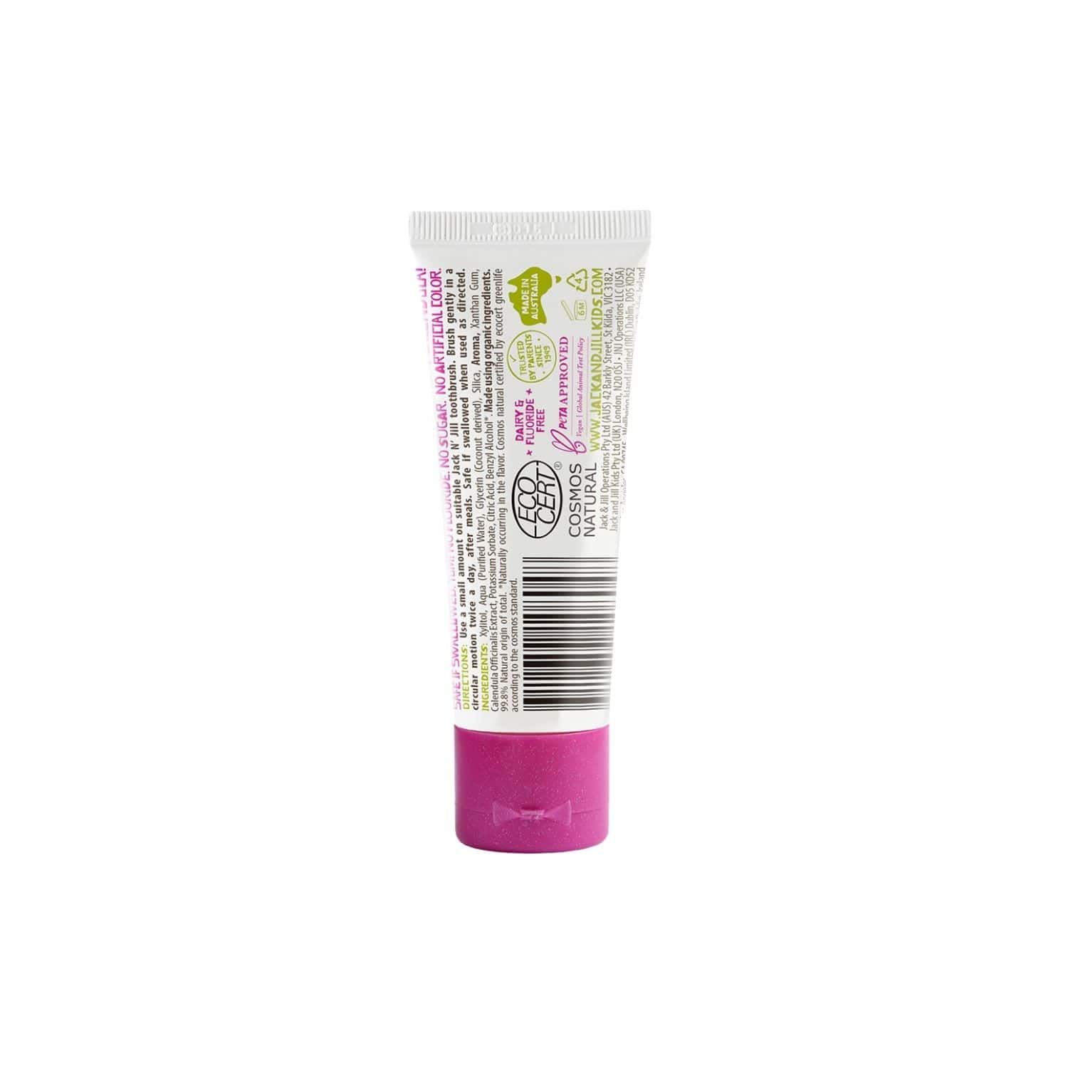 Jack N' Jill Natural Certified Toothpaste Berries & Cream 6m+, 50g