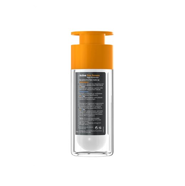 Frezyderm Active Sun Screen Face Make-Up SPF30 Αντηλιακό Make-Up Ενυδάτωσης και Αντιγήρανσης 30ml