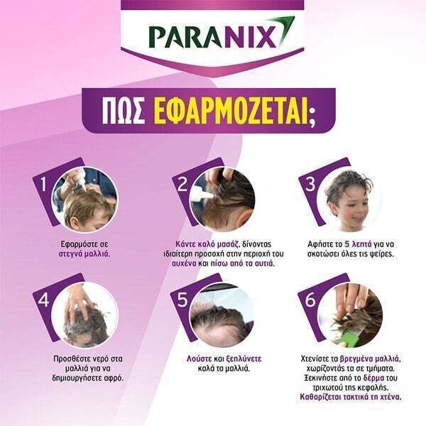 Paranix Express Σαμπουάν 200ml & Κτένα
