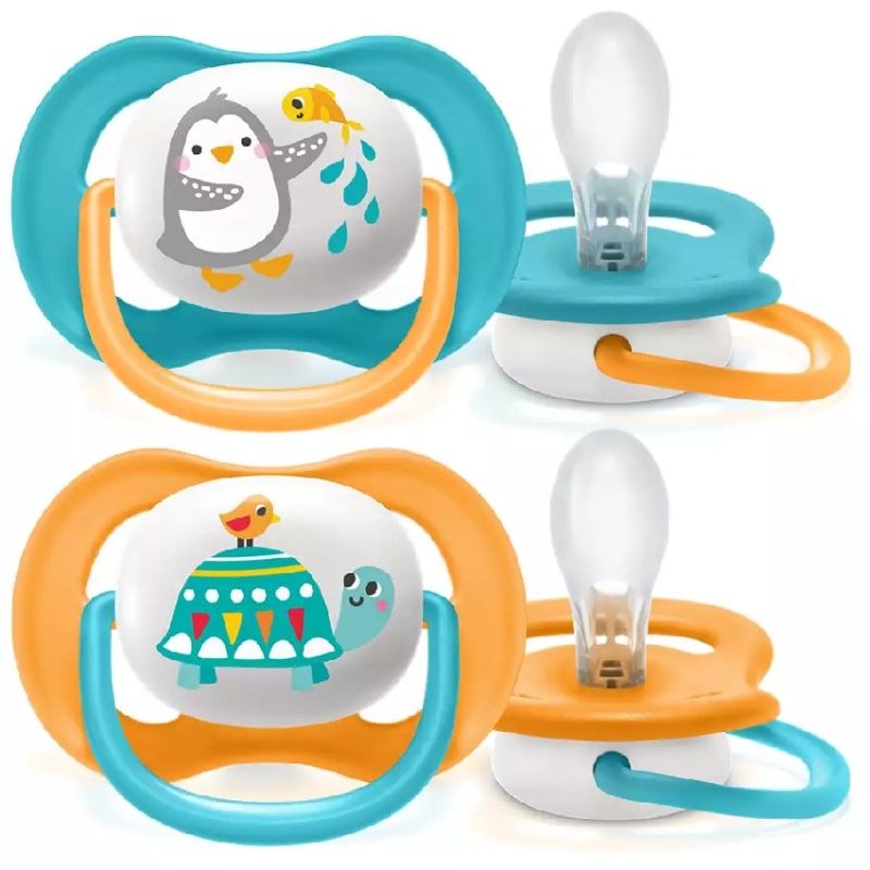 Philips Avent Πιπίλα Σιλικόνης Ultra Air 6-18m Animals 2 τμχ