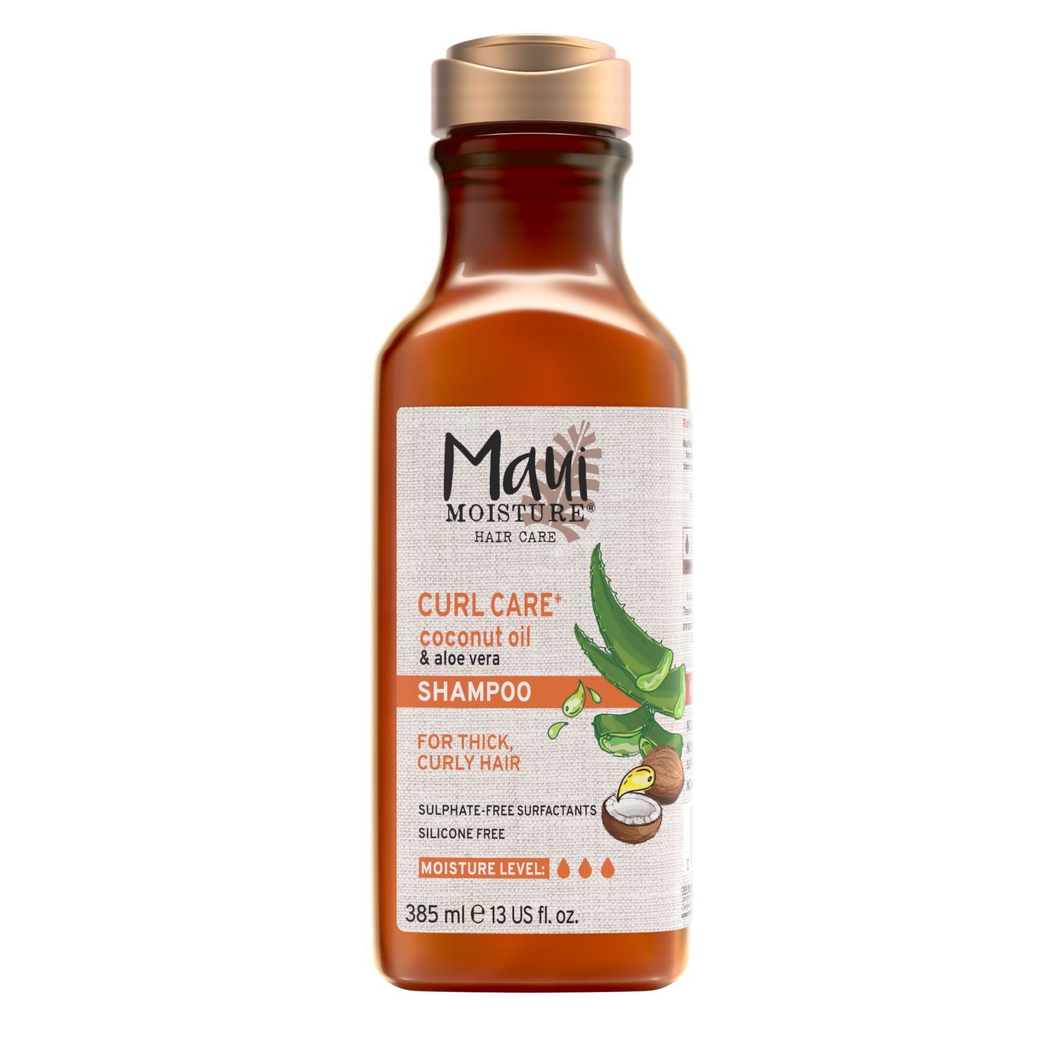 Maui Coconut Oil Curl Care Shampoo for Thick, Curly Hair, 385ml