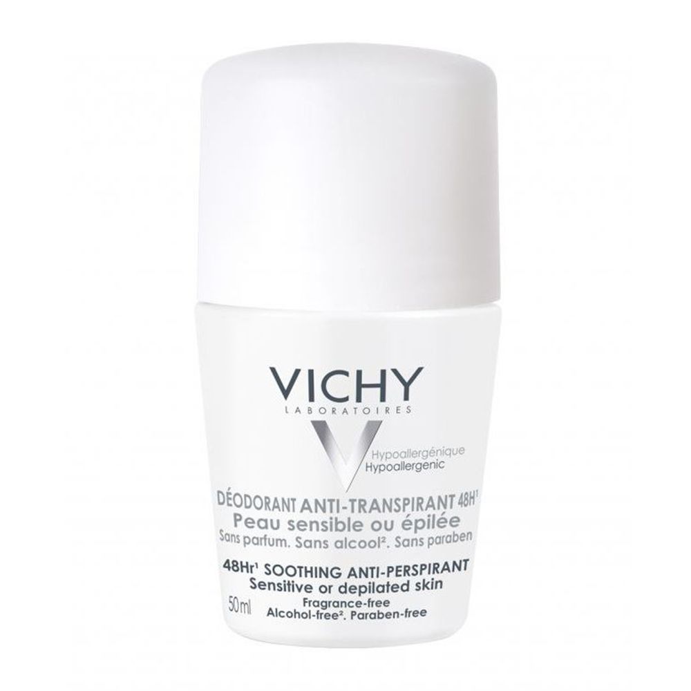 Vichy Deodorants 48ωρη Αποσμητική Φροντίδα για Ευαίσθητες ή Αποτριχωμένες Επιδερμίδες, 50ml