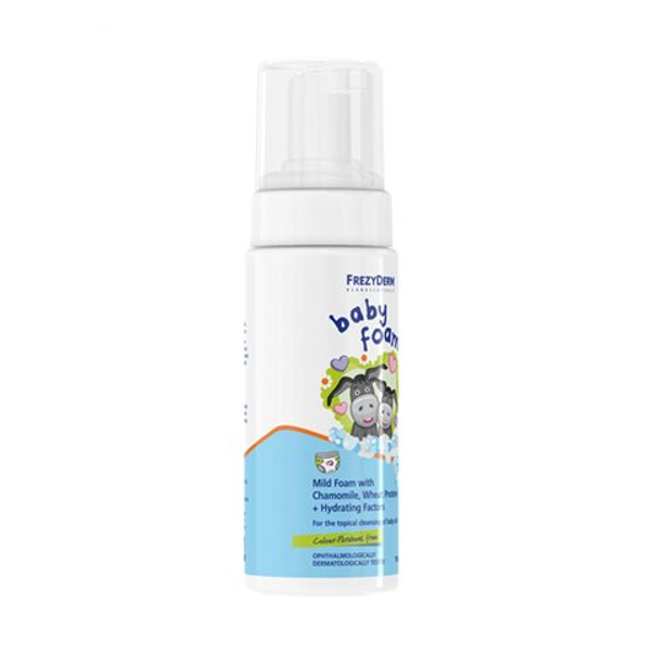 Frezyderm Baby Foam - Απαλός Αφρός Με Χαμομήλι Πρωτεϊνες Σιταριού & Ενυδατικά Συστατικά 150ml