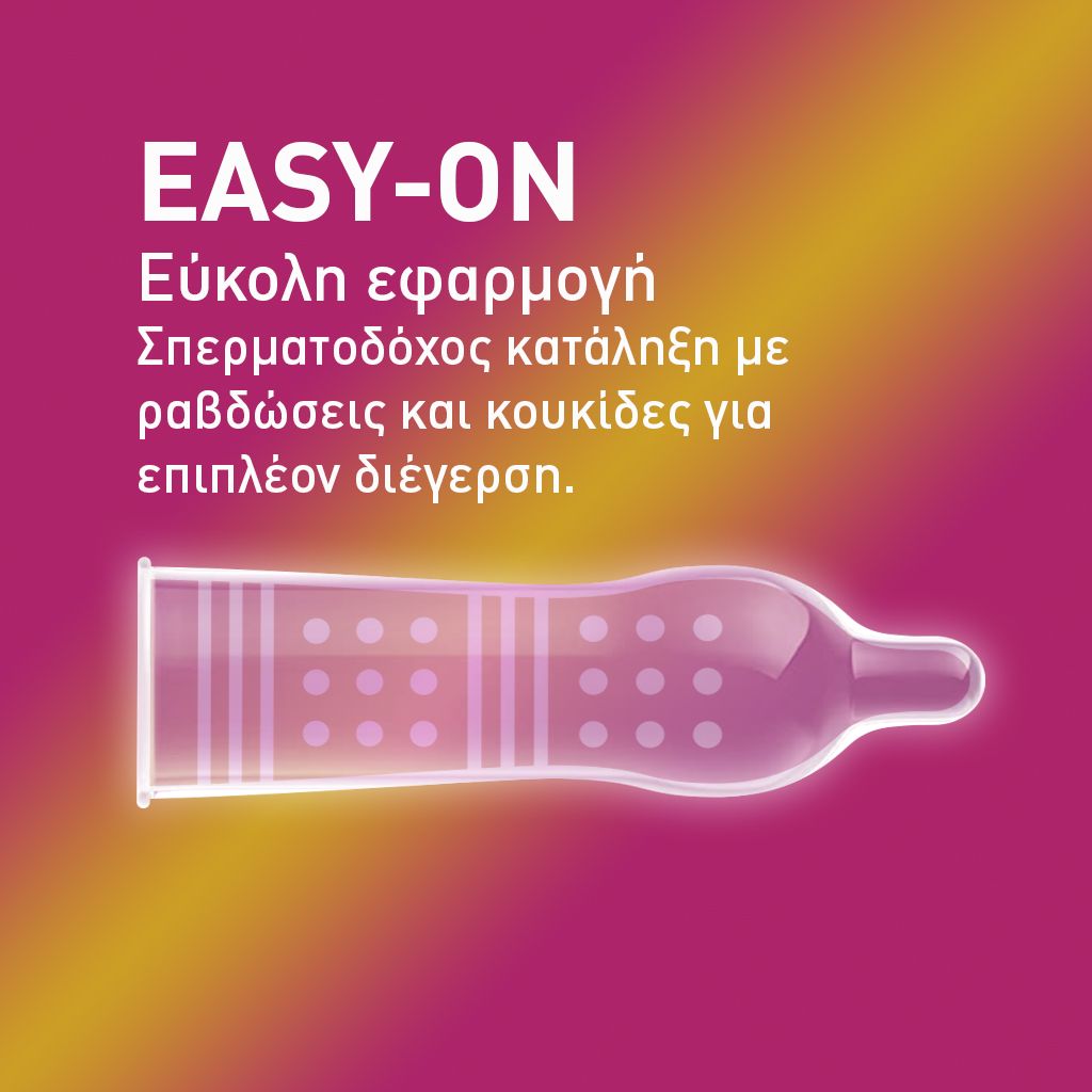 Durex Pleasure Max Προφυλακτικά Με Κουκιδες και Ραβδώσεις Κανονική Εφαρμογή 30 τεμάχια