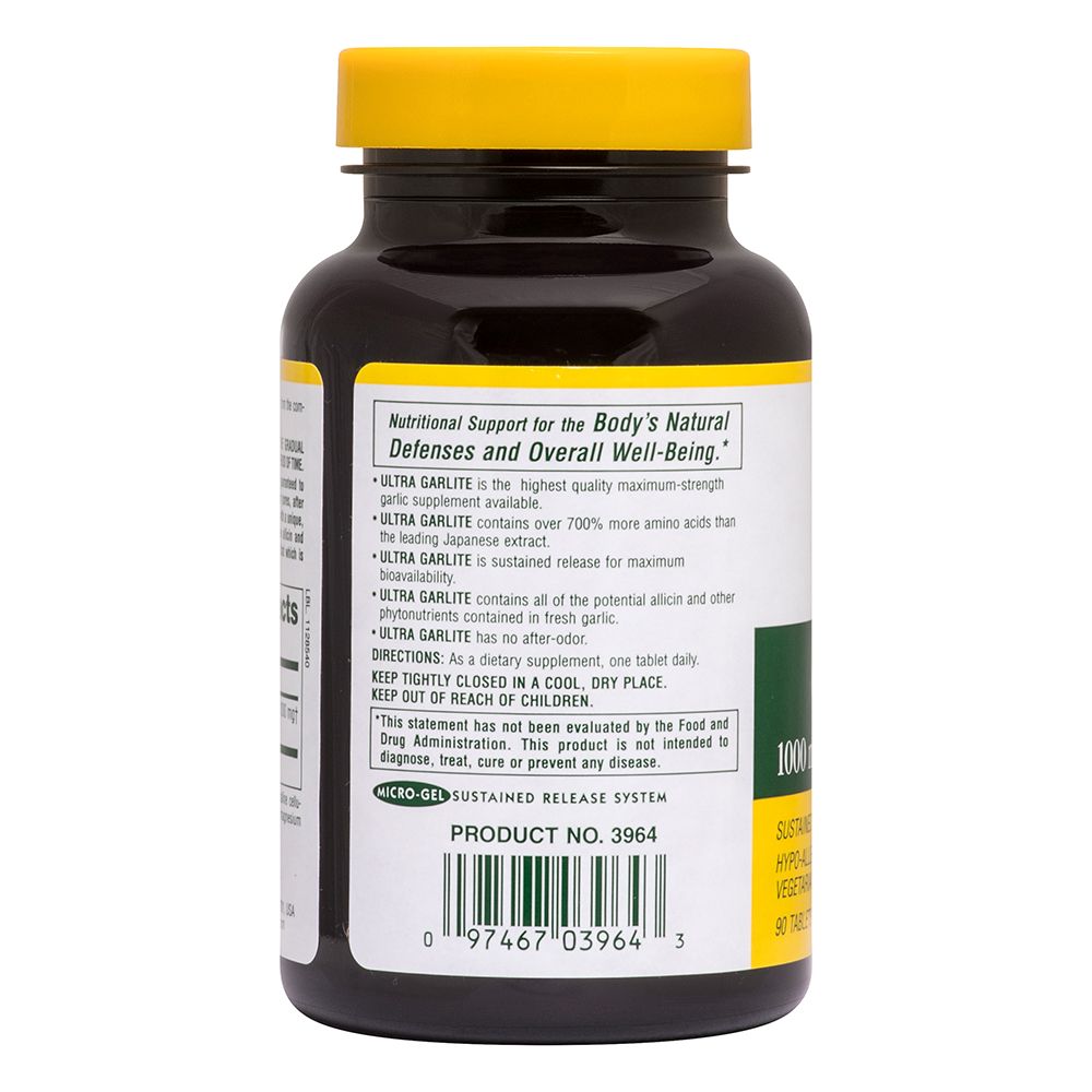 Natures Plus Ultra Garlite 90 tabs