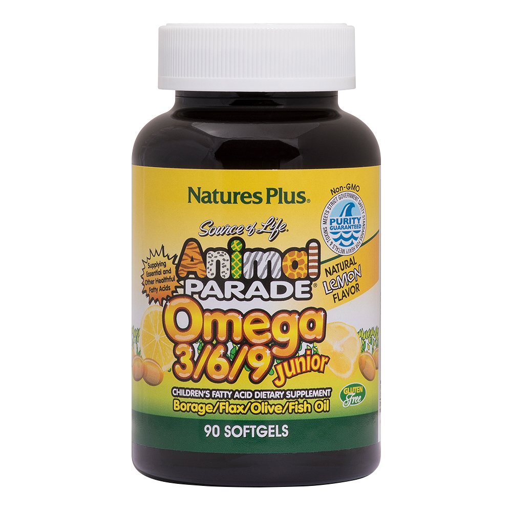 Natures Plus Animal Parade Omega 3/6/9 Junior 90 Softgels