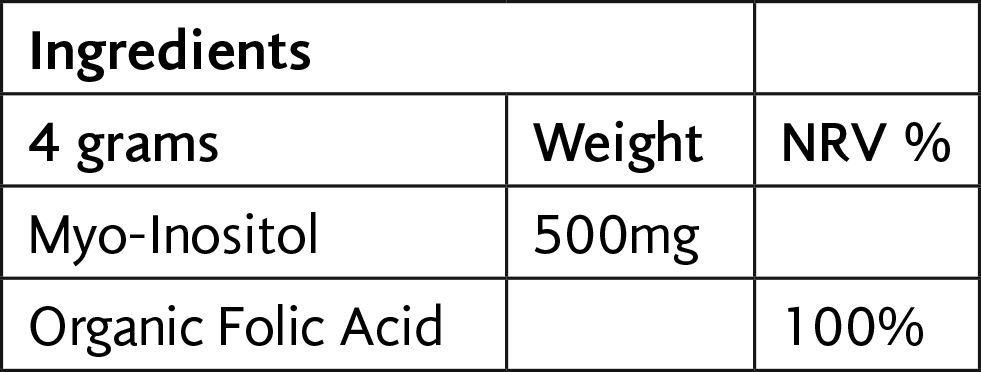 Viridian Myo-Inositol & Folic Acid Powder 120 grams