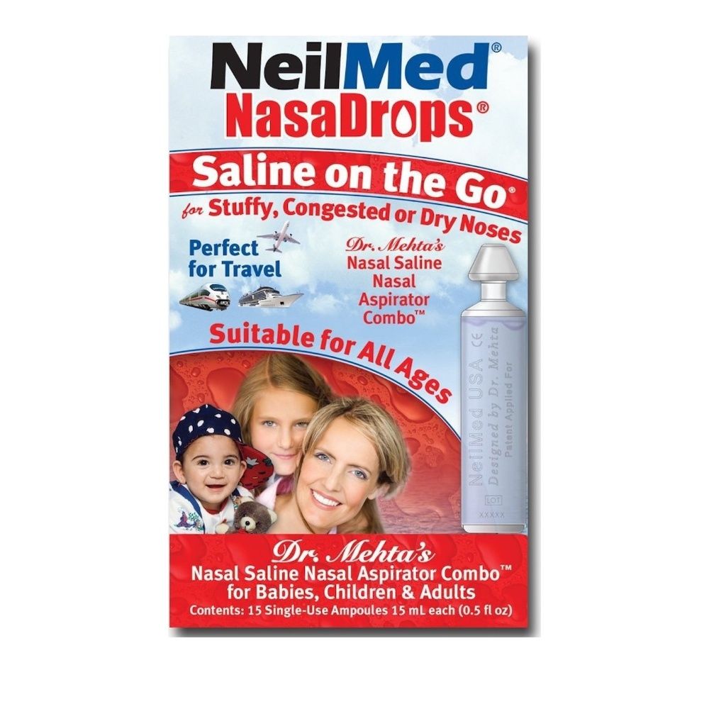 NeilMed Nasadrops Saline on the Go Αμπούλες 15 x 15ml