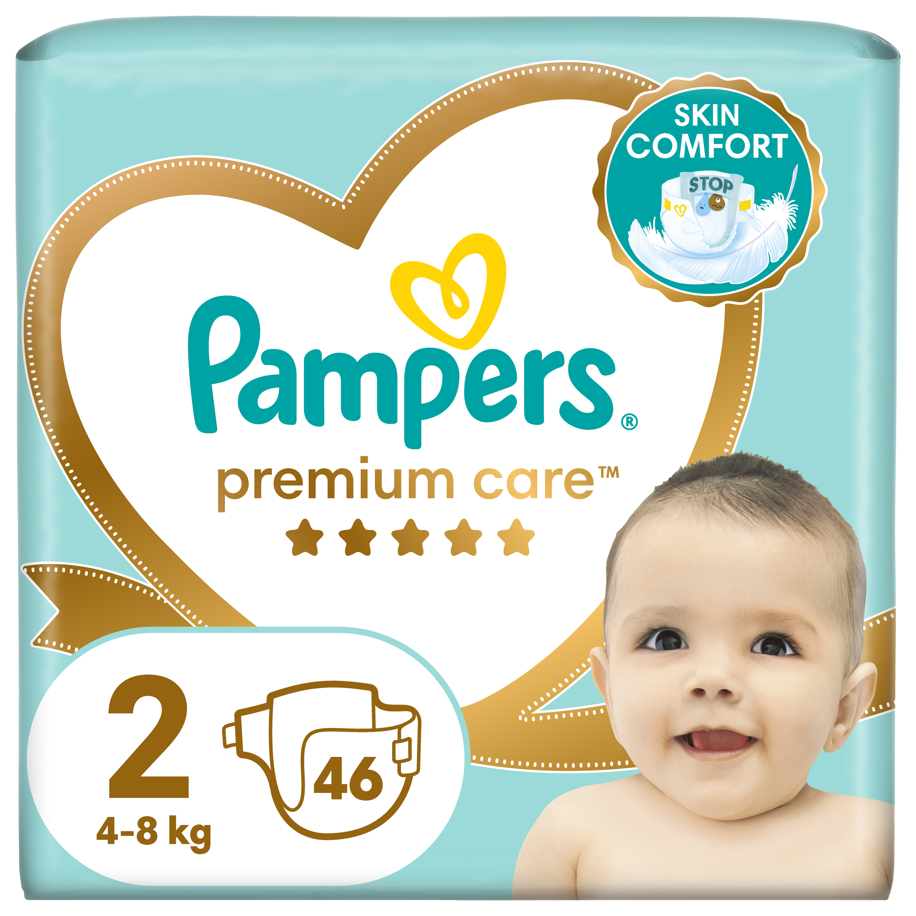 Pampers Premium Care No2 (4-8kg) 46τμχ