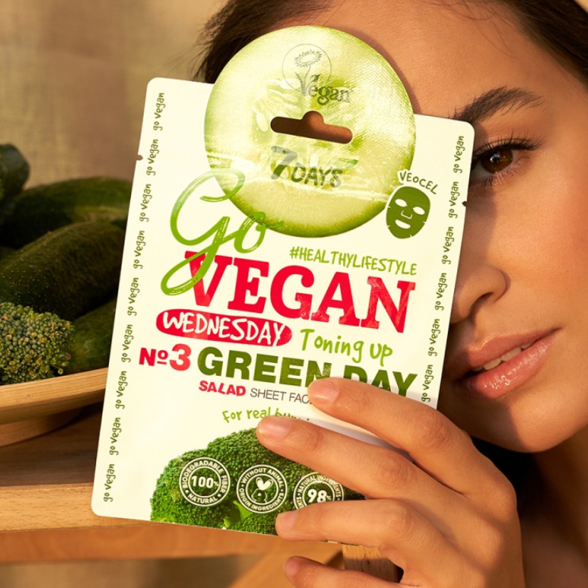 7 Days Go Vegan Sheet Mask Green Day 25gr