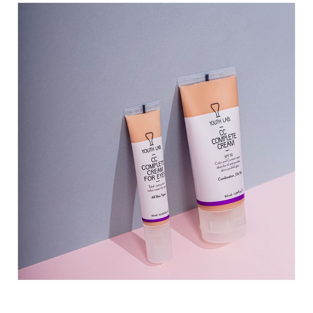Youth Lab CC Complete Cream Spf 30 Oily Skin, Καλυπτική Κρέμα με SPF 30, Λιπαρό δέρμα 50ml
