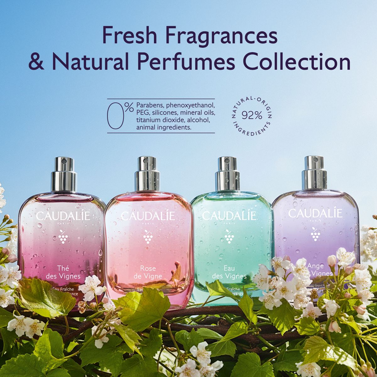 Caudalie Rose de Vigne Fresh Fragrance, Γυναικείο Άρωμα 50ml