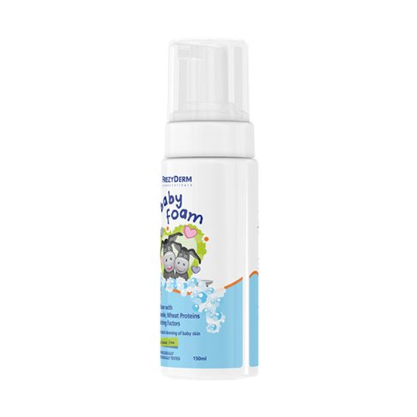 Frezyderm Baby Foam - Απαλός Αφρός Με Χαμομήλι Πρωτεϊνες Σιταριού & Ενυδατικά Συστατικά 150ml