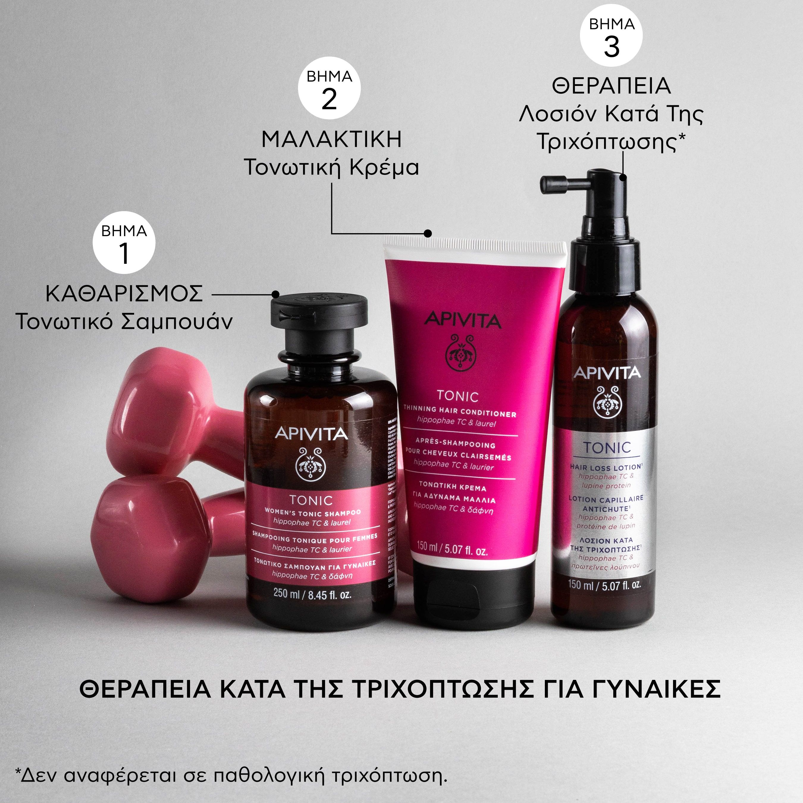 Apivita Hair Loss Lotion, Λοσιόν Kατά της Tριχόπτωσης με Hippophae TC & Πρωτεΐνες Λούπινου 150ml