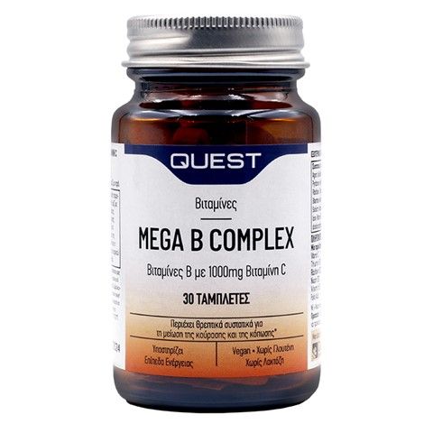 Quest Mega B-100 Timed Release, 30Tabs