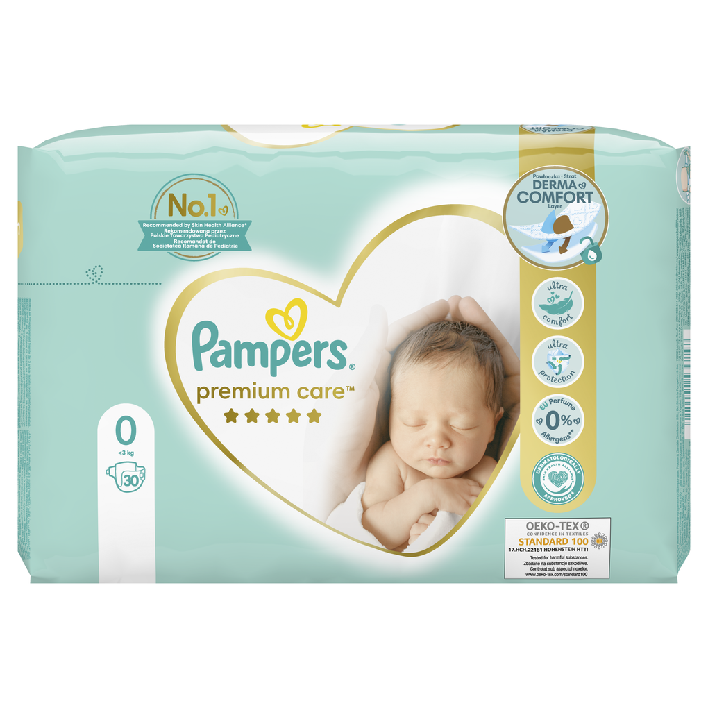 Pampers Premium Care No0 (1-2,5kg) 30τμχ