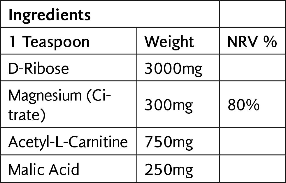 Viridian D-Ribose Energy Complex 180 grams