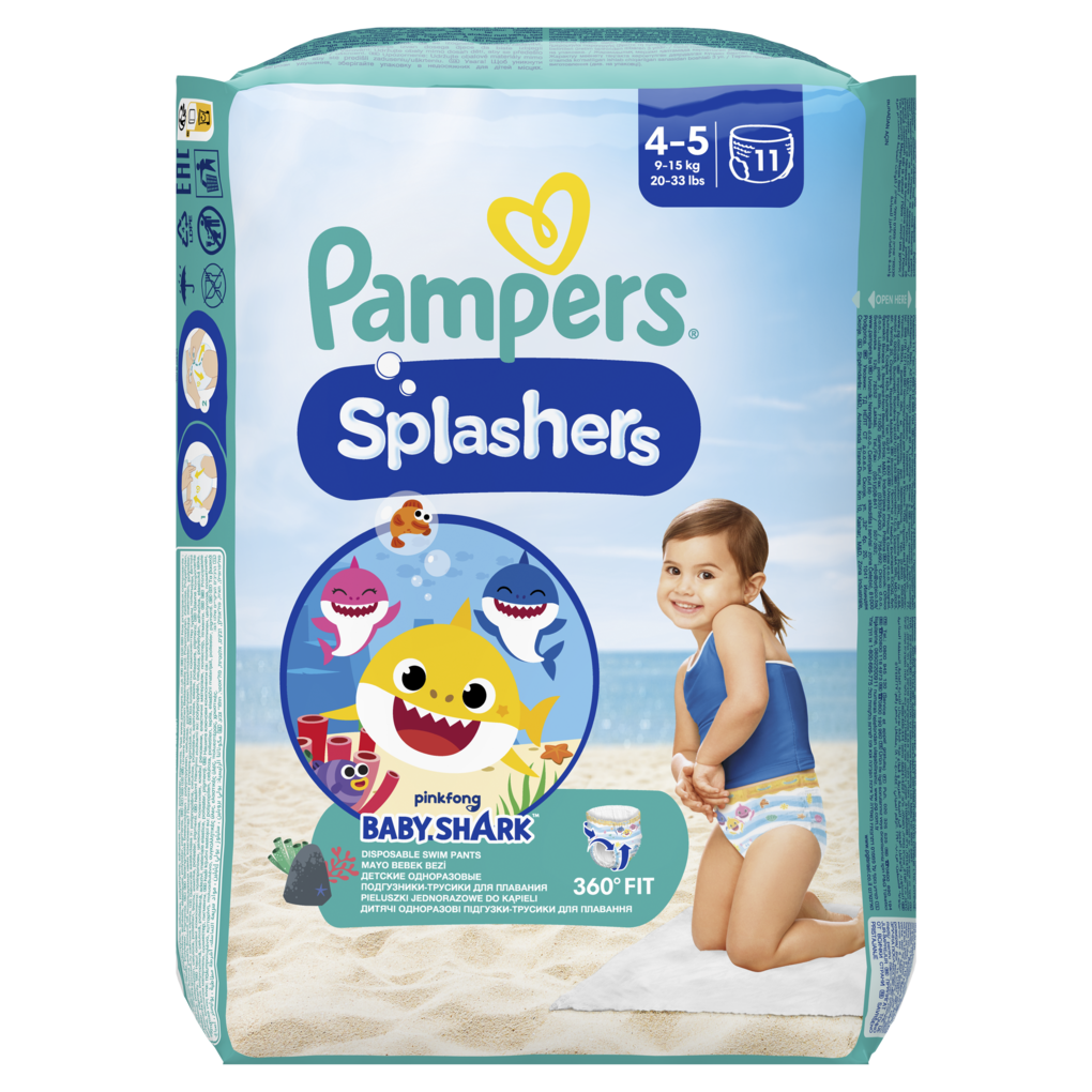 Pampers Splashers No 4-5 (9-15kg) 11τμχ