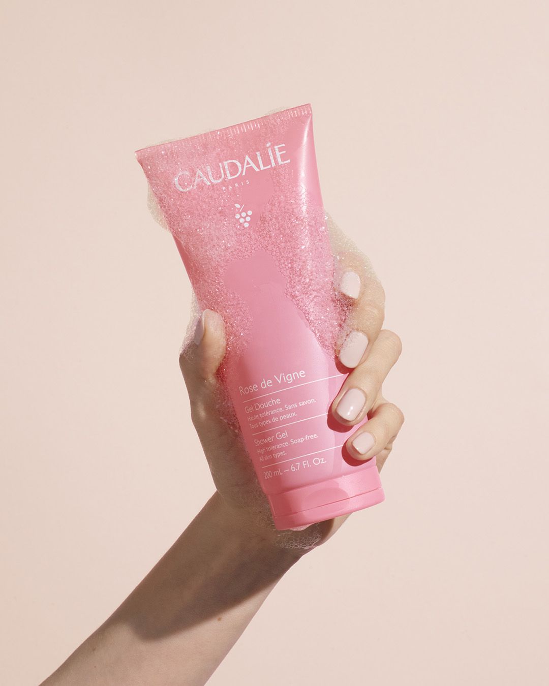 Caudalie Rose De Vigne Gel Douche, Απαλό Αφρόλουτρο με Άρωμα Τριαντάφυλλο 200ml