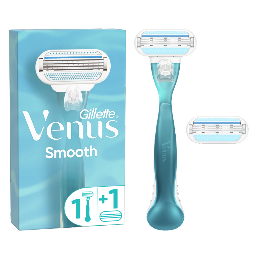 Gillette Venus Smooth Ξυριστική Μηχανή & 2 Ανταλλακτικές Κεφαλές