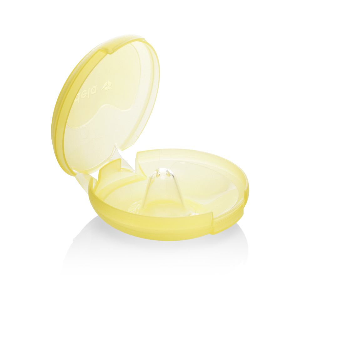 Medela Contact Nipple Shields Ψευδοθηλές Σιλικόνης με Θήκη Μ(20mm) 2τμχ
