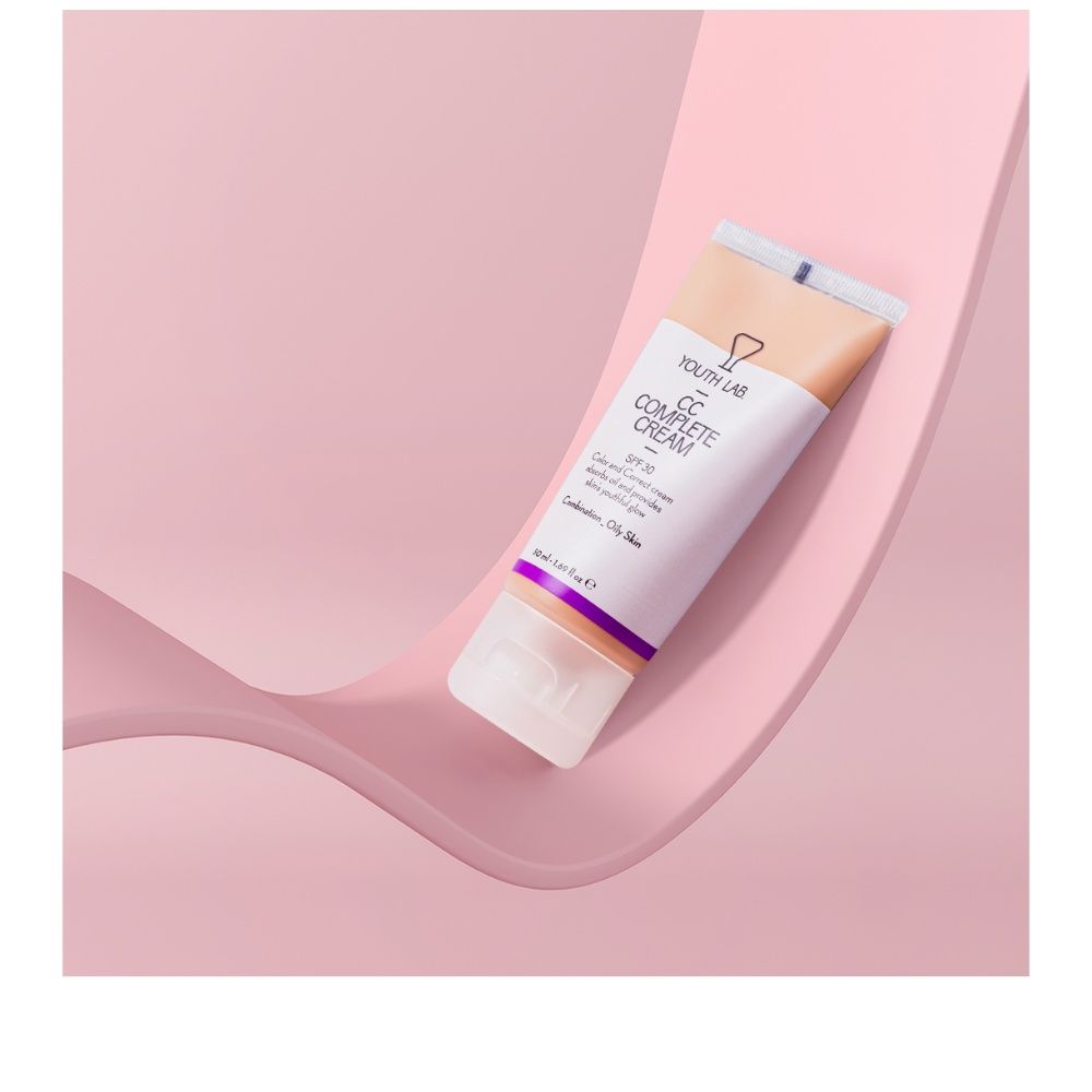 Youth Lab CC Complete Cream Spf 30 Oily Skin, Καλυπτική Κρέμα με SPF 30, Λιπαρό δέρμα 50ml