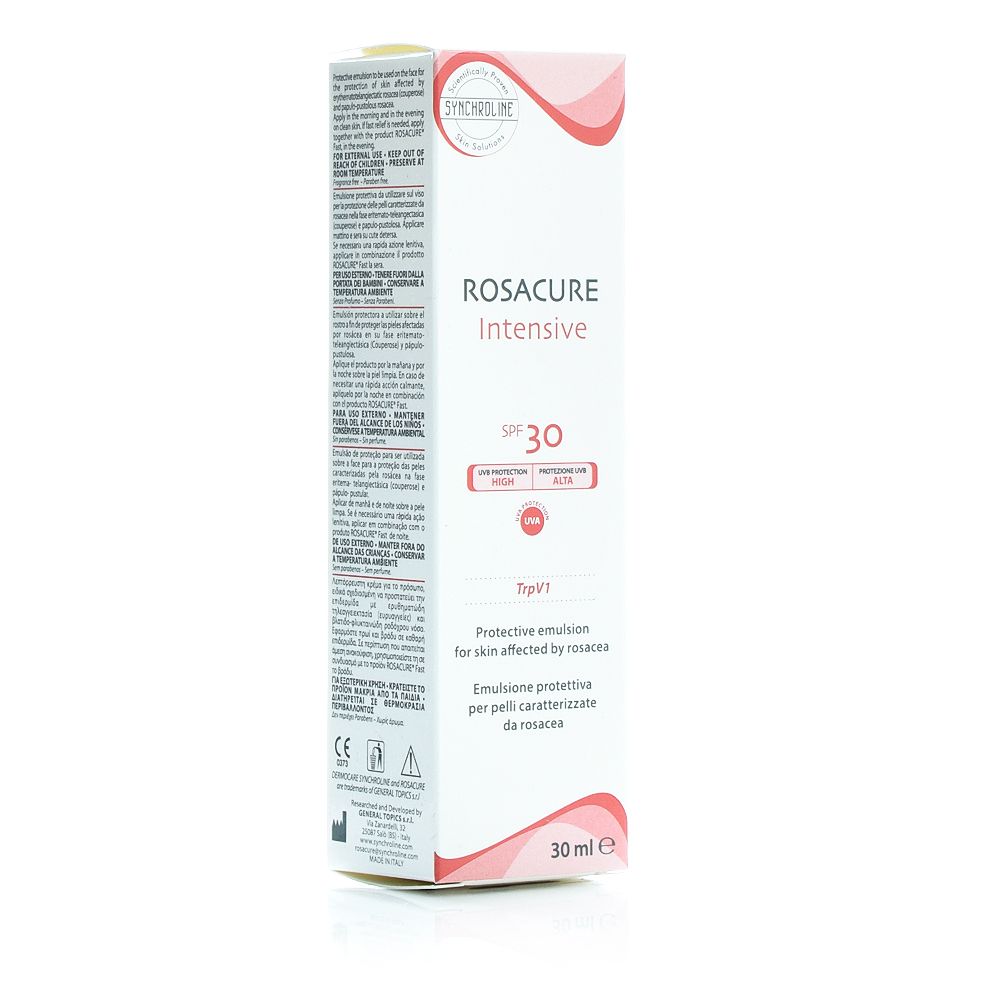 Synchroline Rosacure Intensive Ενυδατική Κρέμα Προσώπου για Μείωση της Ερυθρότητας SPF30, 30ml