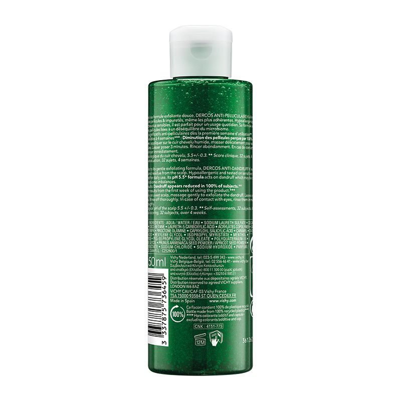Vichy DERCOS Anti-Dandruff, Σαμπουάν κατά της Επίμονης Πιτυρίδας και της Λιπαρότητας 250ml