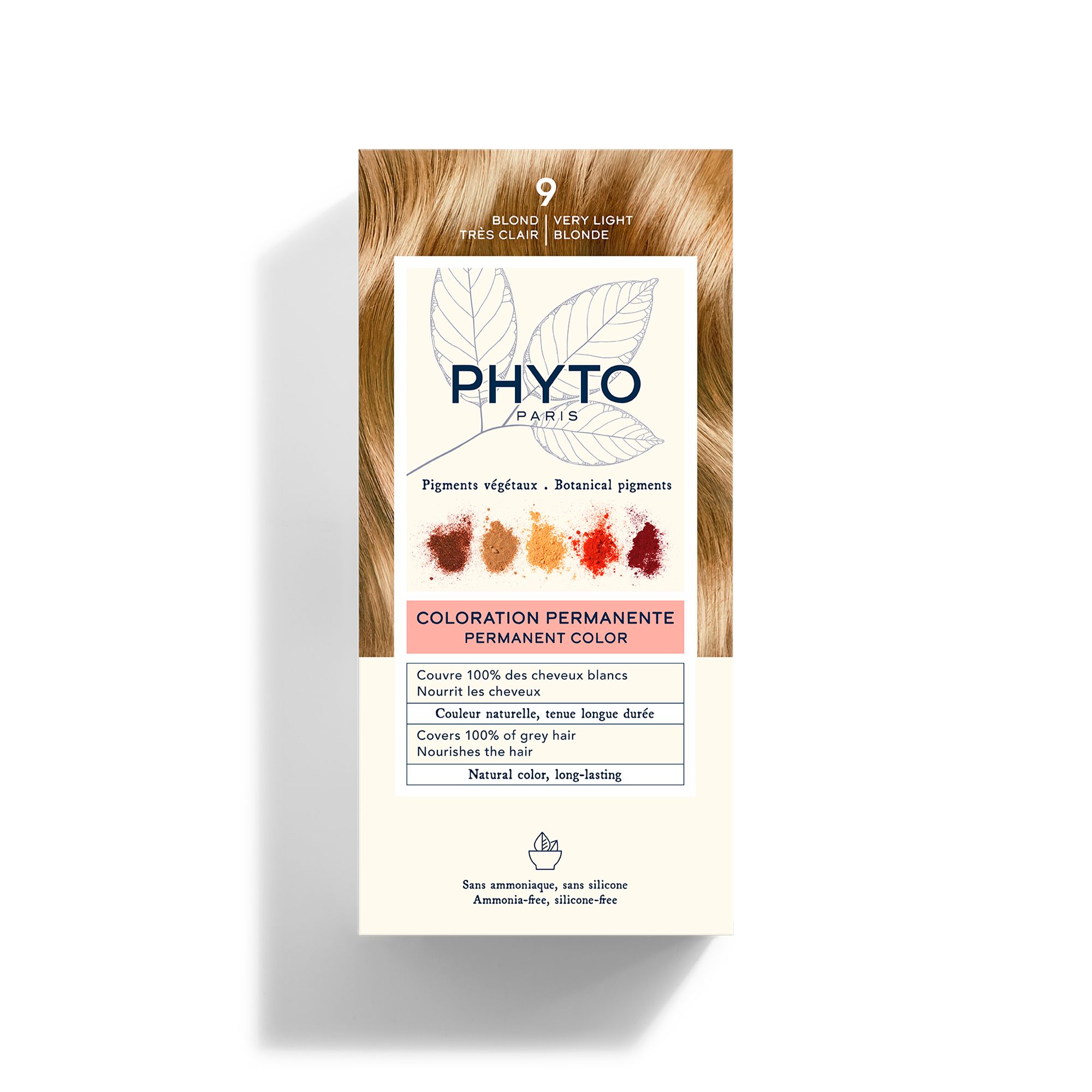 Phyto Phytocolor Μόνιμη Βαφή Μαλλιών 9 Ξανθό Πολύ Ανοιχτό