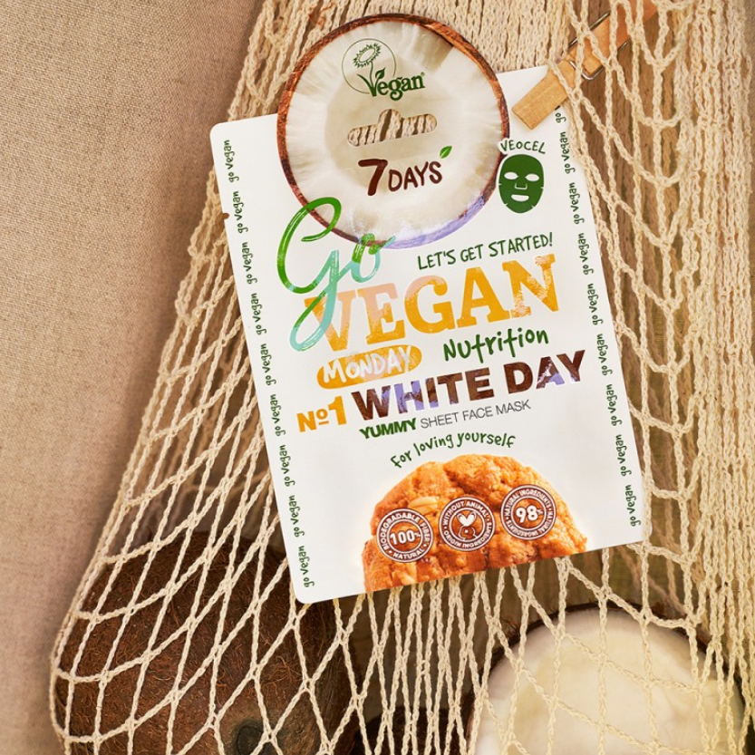 7 Days Go Vegan Sheet Mask White Day 25gr