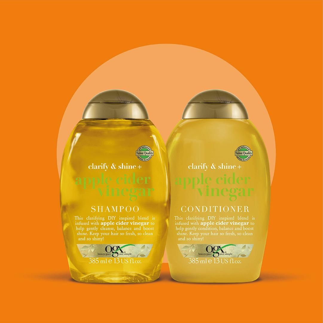 OGX Apple Cider Vinegar Σαμπουάν Απαλός Καθαρισμός και Λάμψη 385ml