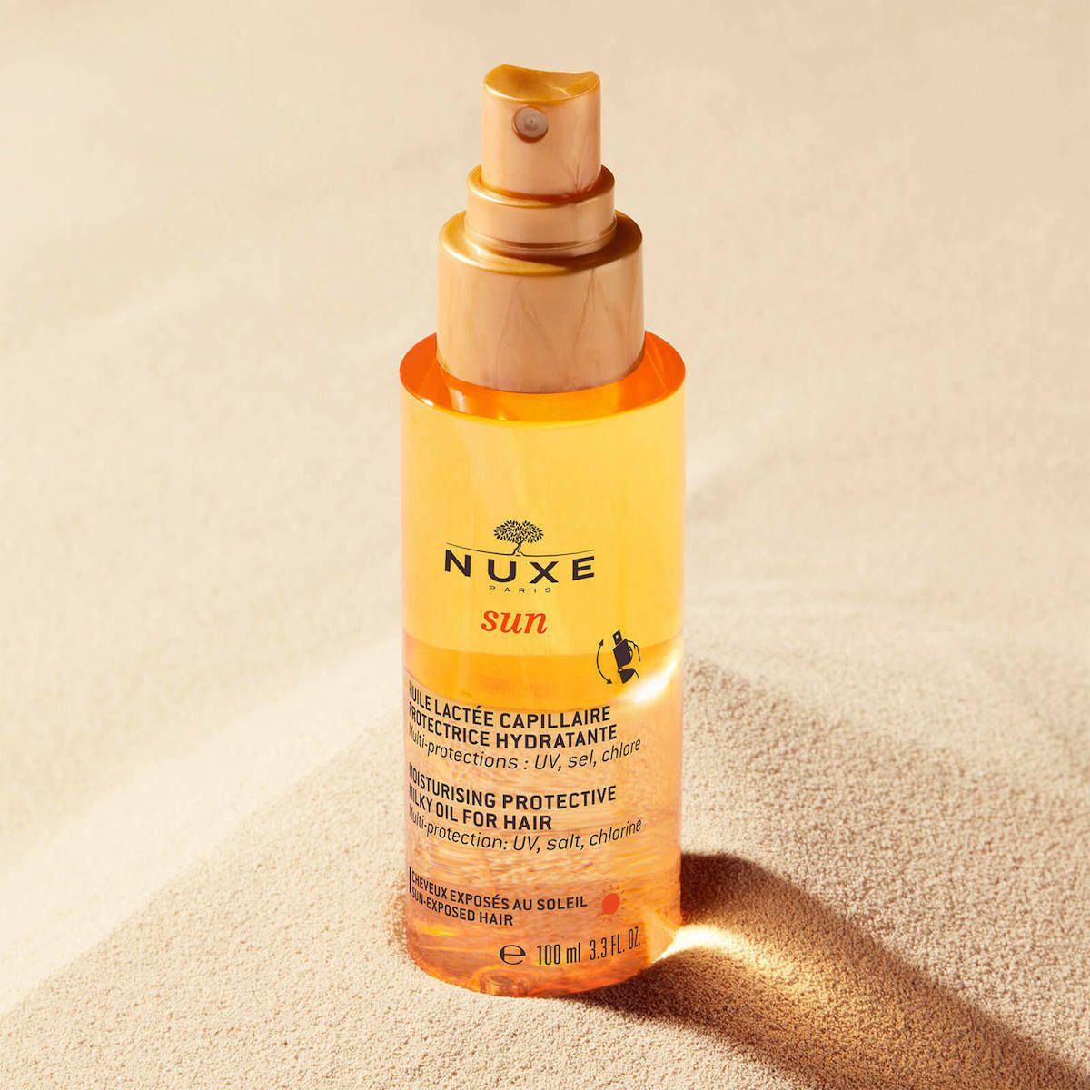 Nuxe Sun Moisturising Milky Oil for Hair, Αντηλιακό Ενυδατικό Γαλάκτωμα Μαλλιών 100ml