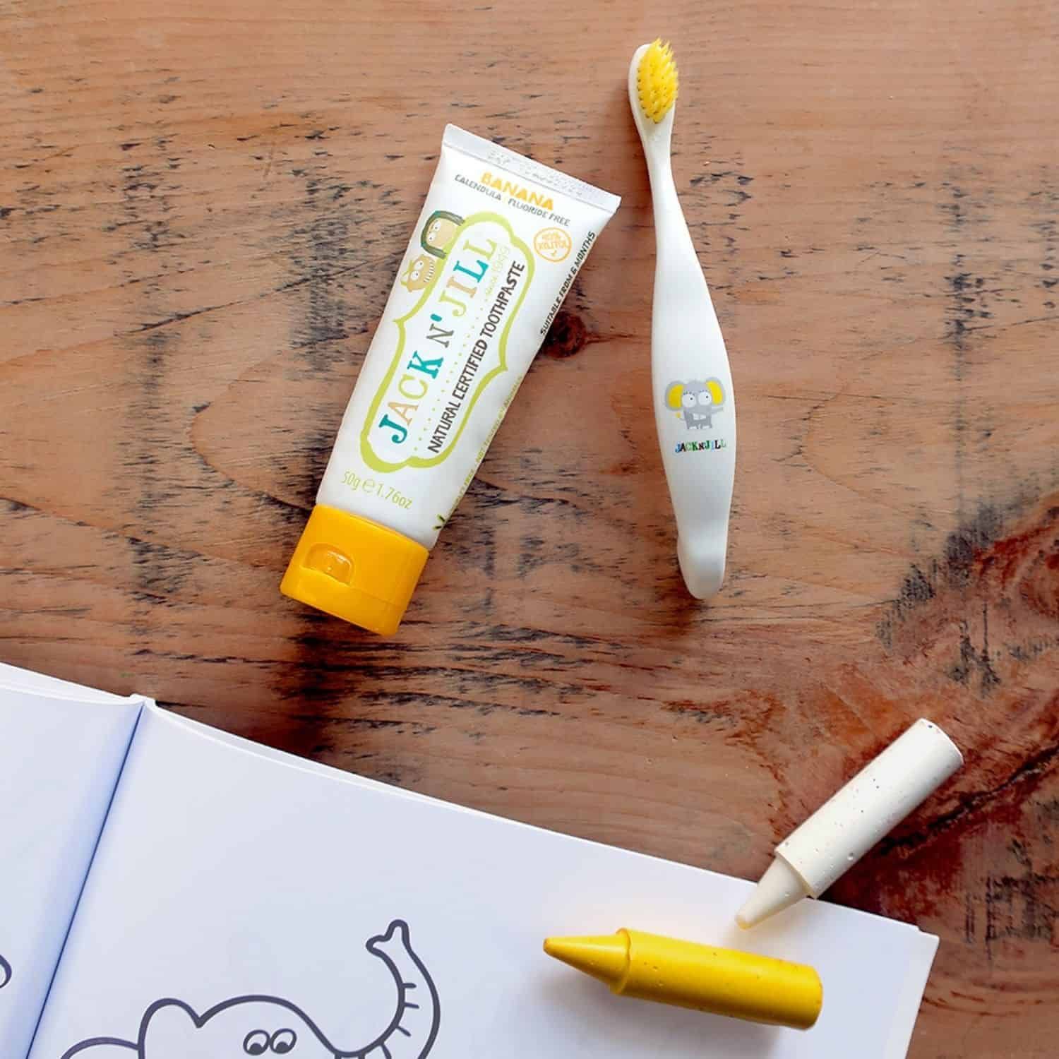Jack N' Jill Natural Certified Toothpaste Banana 6m+, 50g
