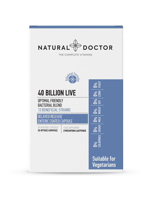 Natural Doctor Probiotics 40 billion 30 Φυτικές Κάψουλες