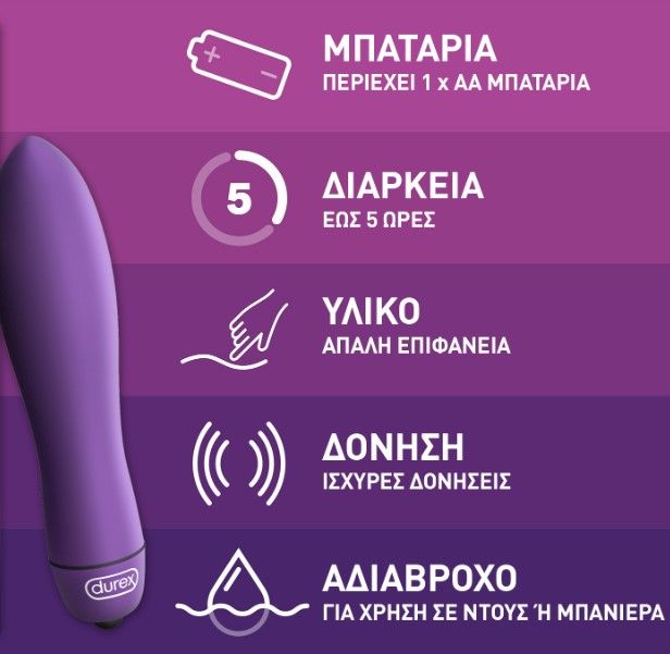 Durex Intense Delight Bullet 9cm Purple