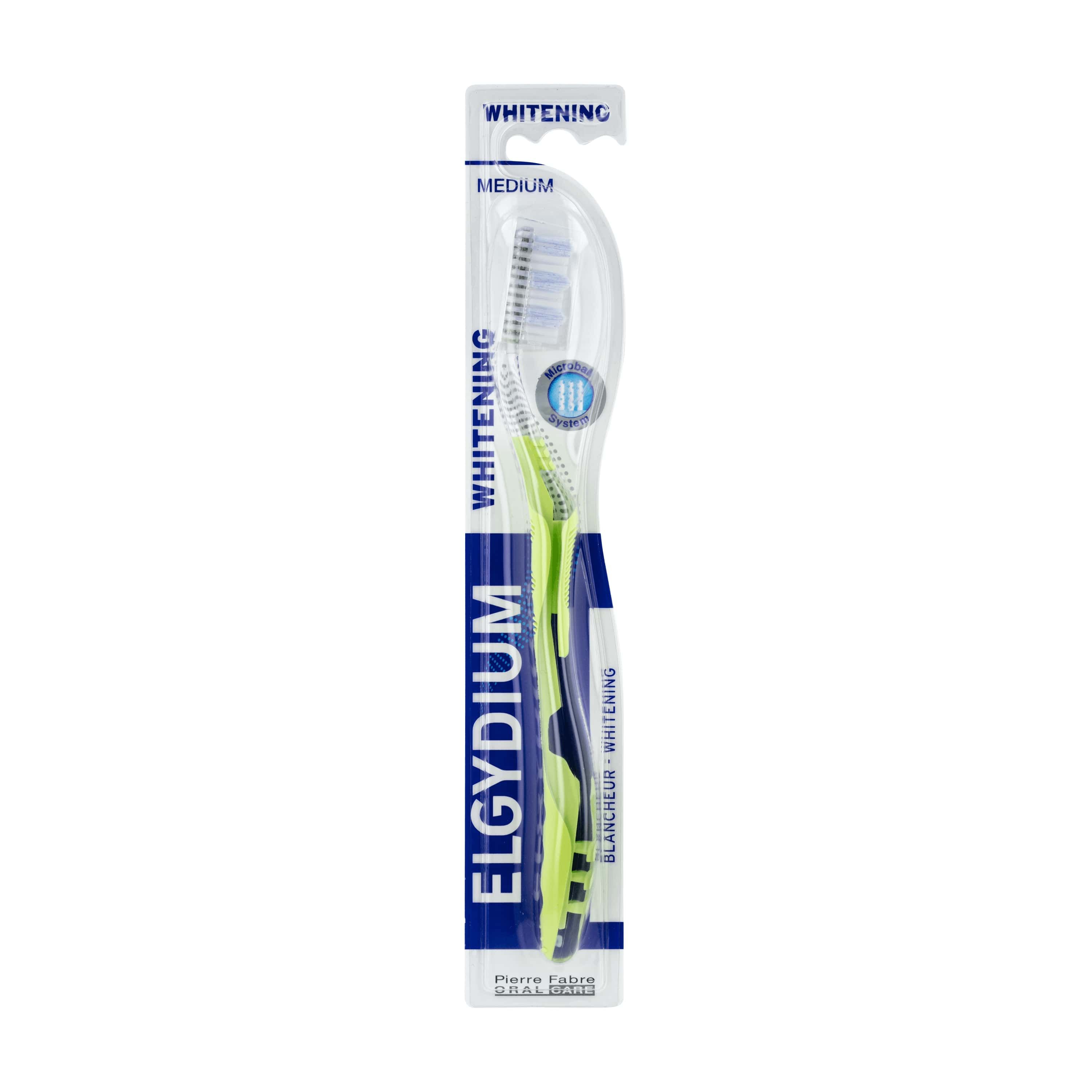Elgydium Whitening Medium, Μέτρια Οδοντόβουρτσα για πιο Λευκά Δόντια 1 τεμ.