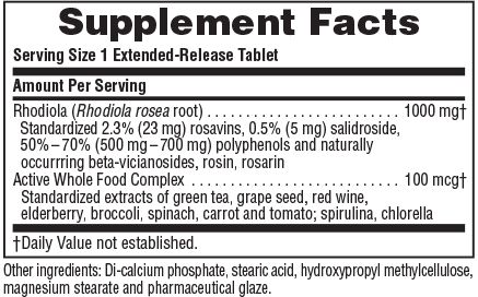 Natures Plus Rhodiola Extended Release 30 tabs