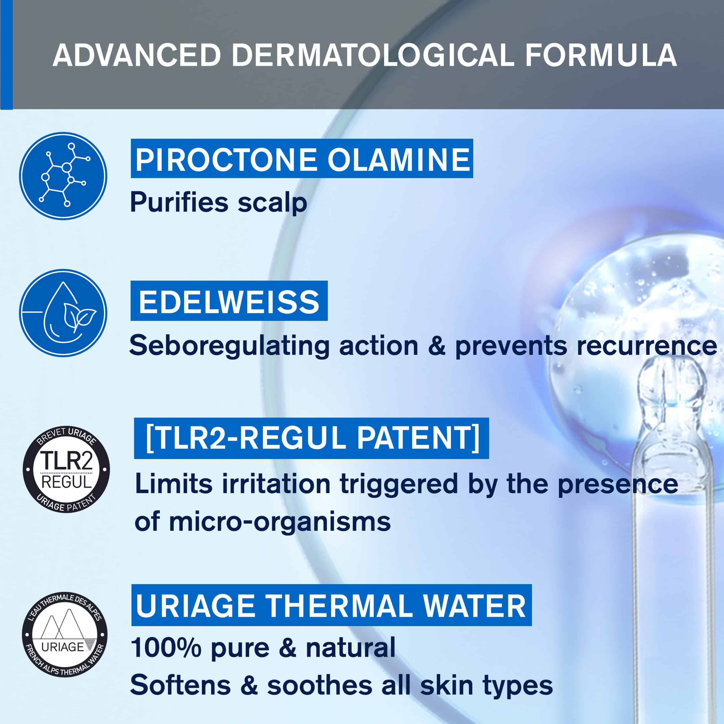 Uriage DS Hair Soft Balancing Shampoo Απαλό Σαμπουάν Εξισορρόπησης 200ml