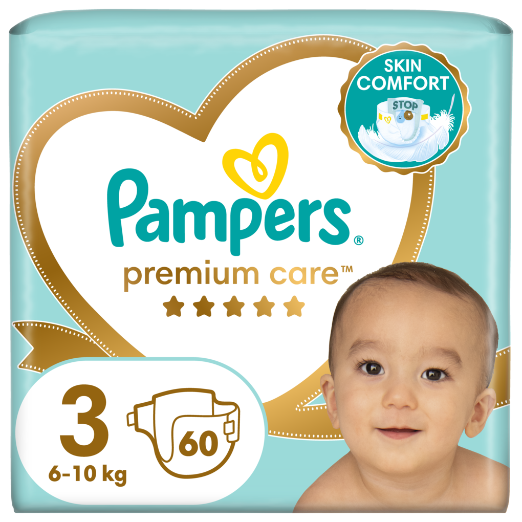 Pampers Premium Care No3 (6-10kg) 60 τμχ