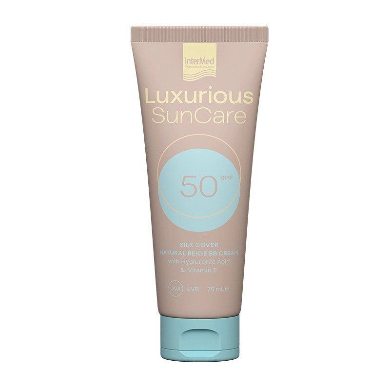 Intermed Luxurious SunCare Silk Cover Natural Beige With Hyaluronic Acid SPF50 75ml